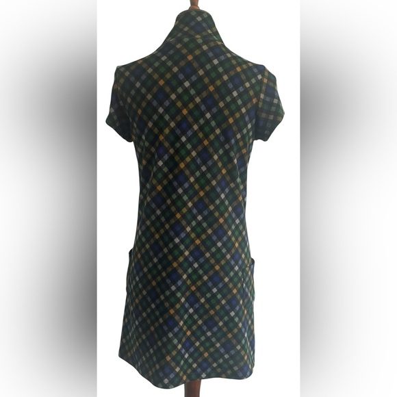 Funky People Short Sleeve Mock Neck BOHO Preppy Dress Pockets Size Medium - Picture 4 of 12